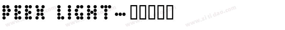 Peex Light字体转换